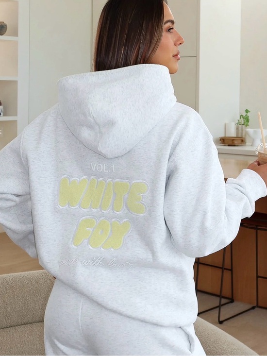 White Fox Boutique Sweaters - White Fox Vol. 1 Oversized Hoodie Grey Marle